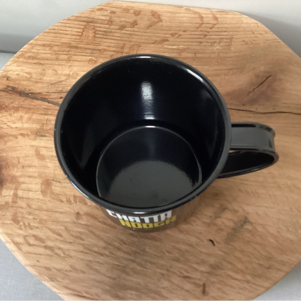 Chattanooga Themed Souvenir Black Tin / Metal Coffee Mug / Cup - Excellent - Picture 6 of 11